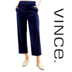 Beautiful Vince velvet cropped pants.